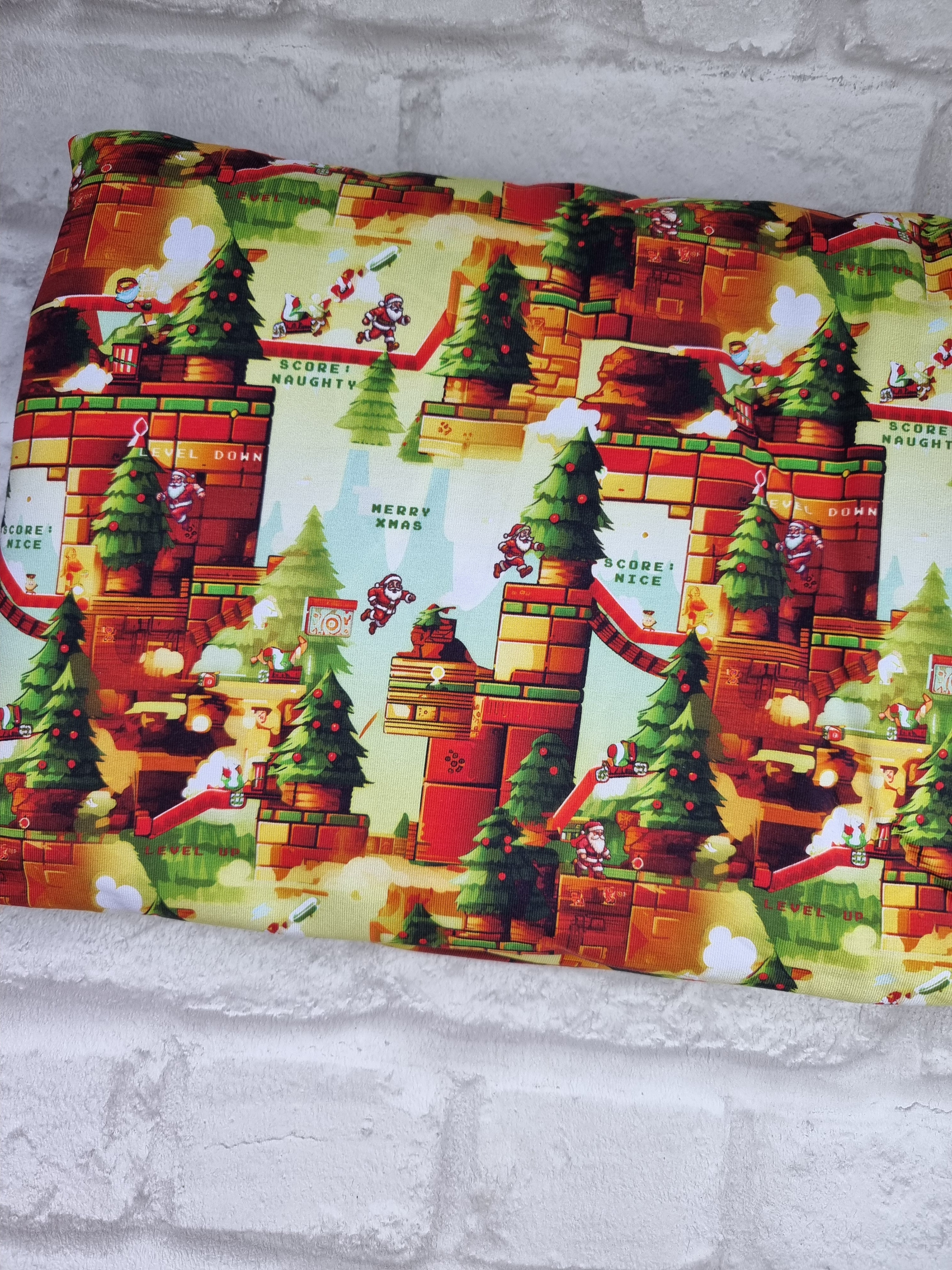 Santa Arcade - Cotton Lycra 230-250gsm