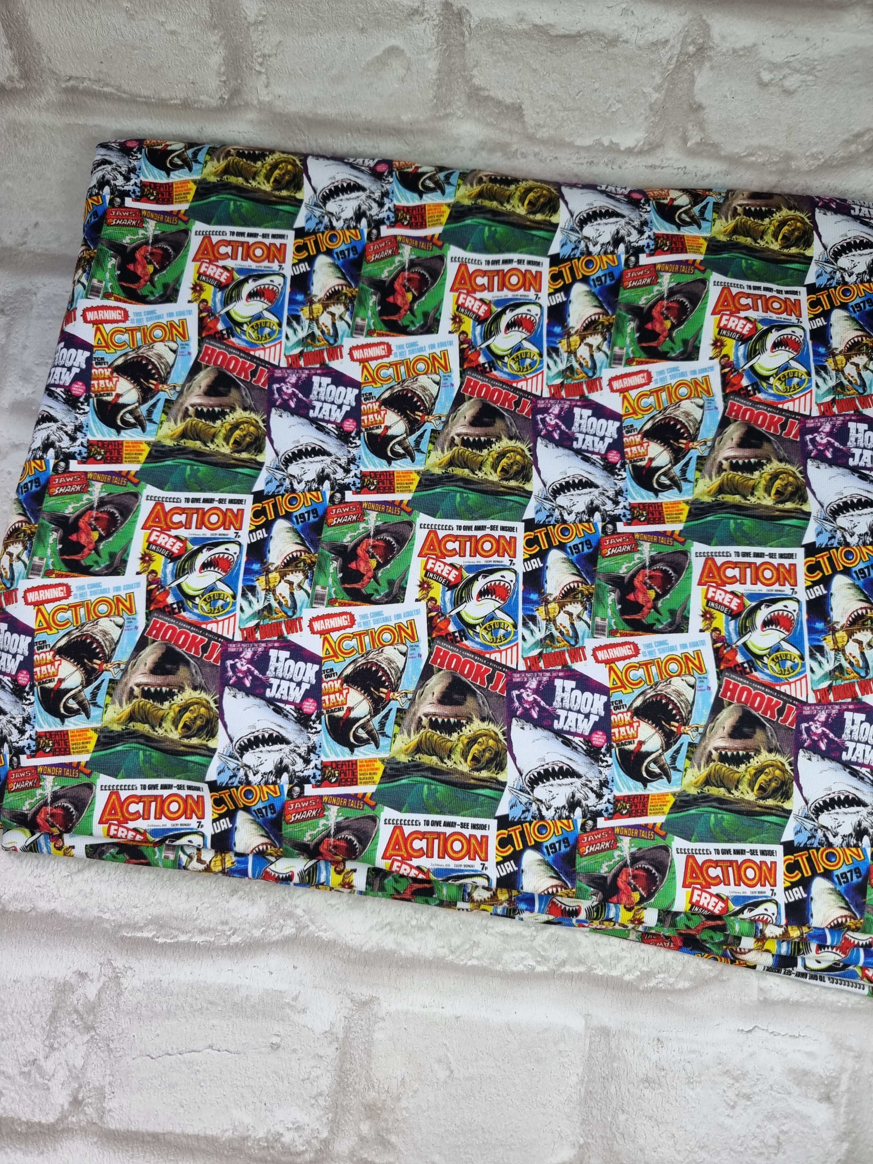 Shark Attack - Cotton Lycra 230-250gsm