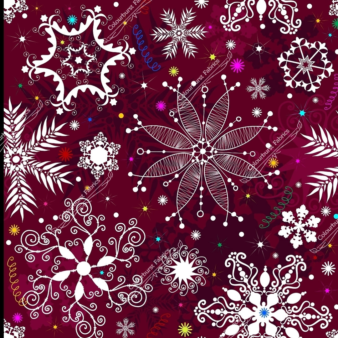 Deep Red Snowflakes (Pre-order)