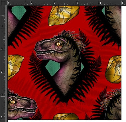 Scale for red dinosaur exclusive design