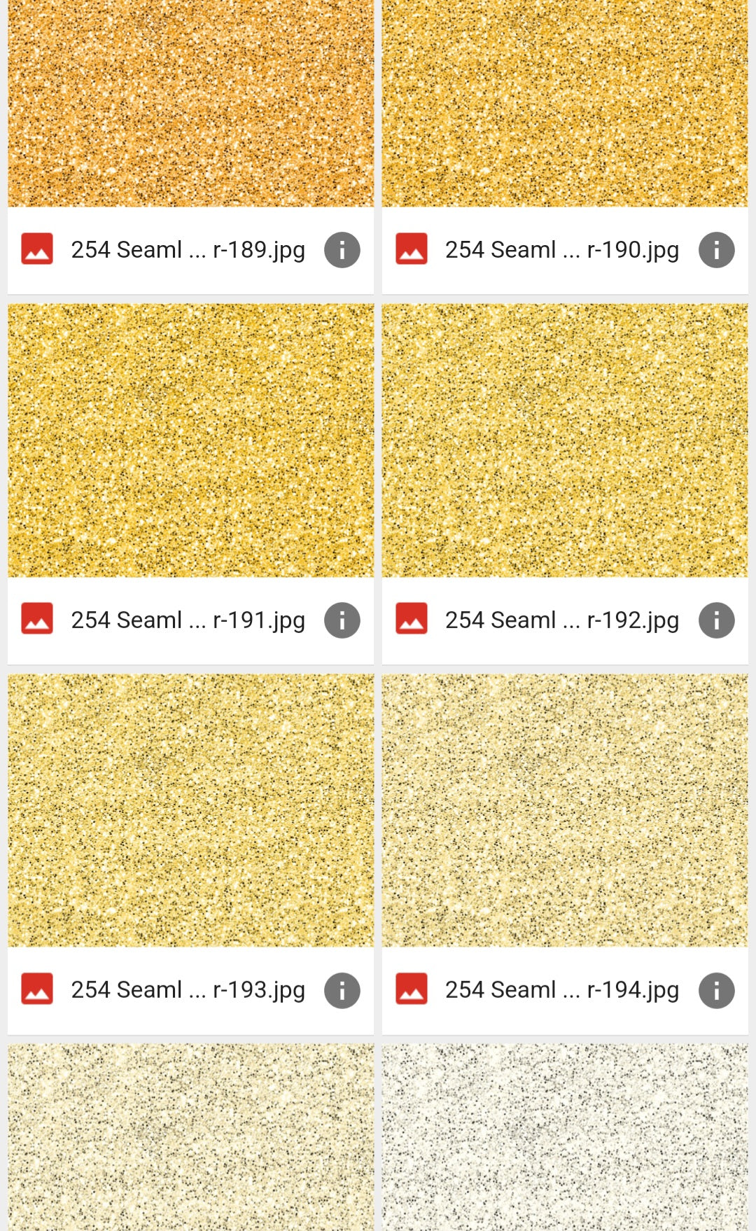 Faux Glitters (254 Shades!)