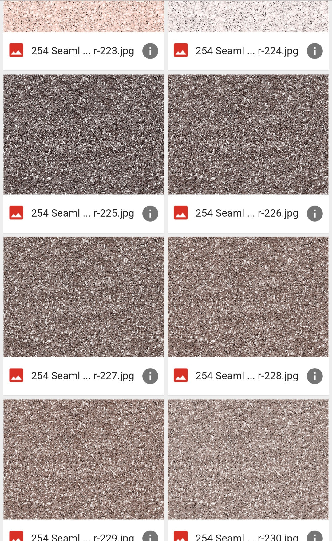 Faux Glitters (254 Shades!)