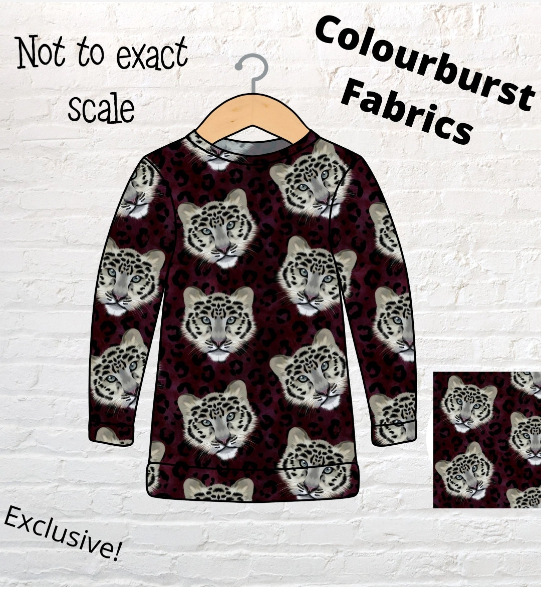 Snow leopard mockup as a jumper 