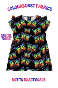 Mockup for neon butterflies design