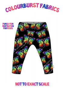 Mockup for neon butterflies design