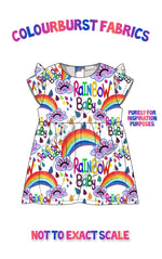 Load image into Gallery viewer, Mockup of rainbow baby design 

