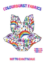 Load image into Gallery viewer, Mockup of rainbow baby design 
