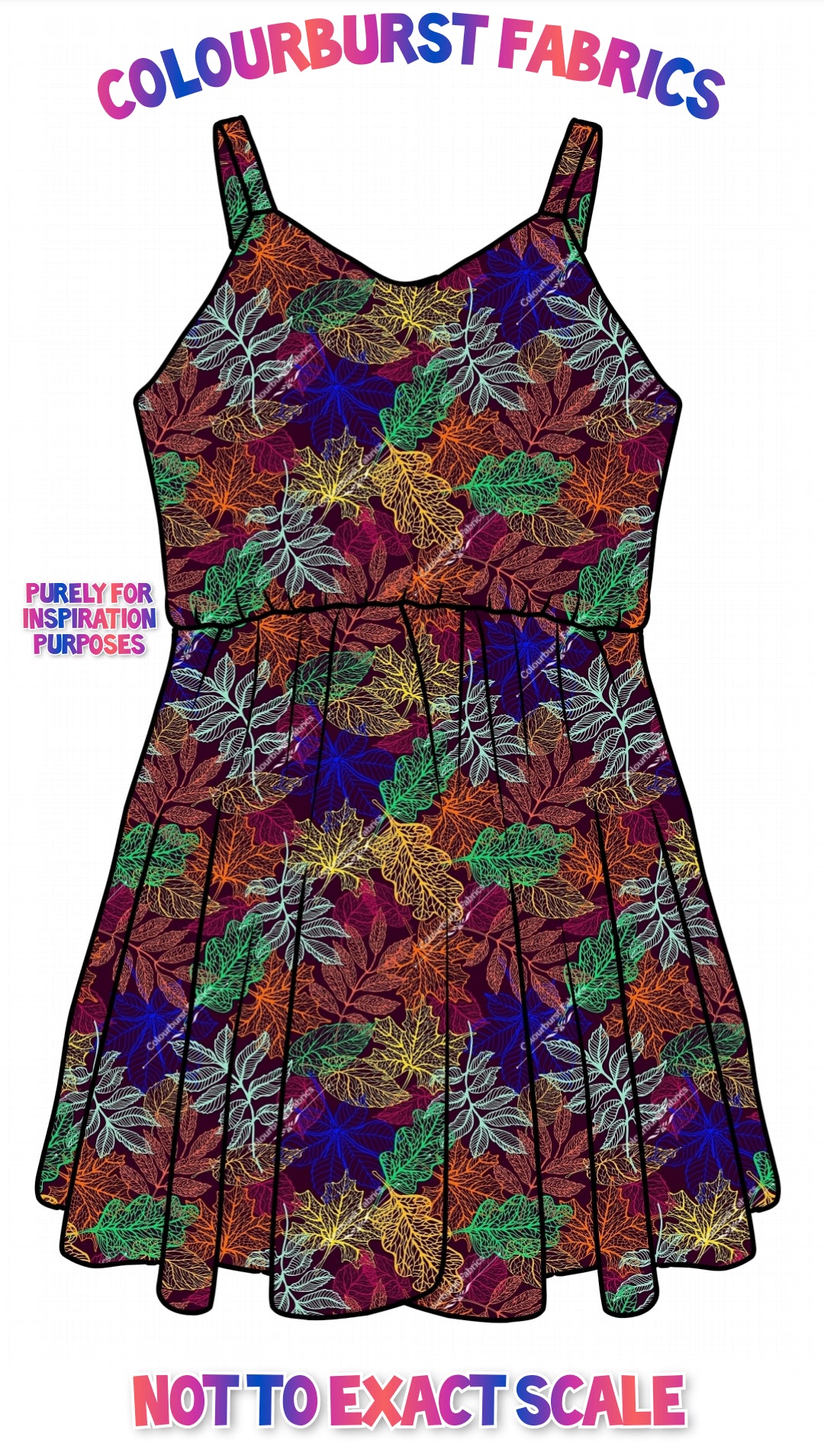 Mockup of autumn leaves design 