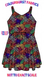 Mockup of autumn leaves design 